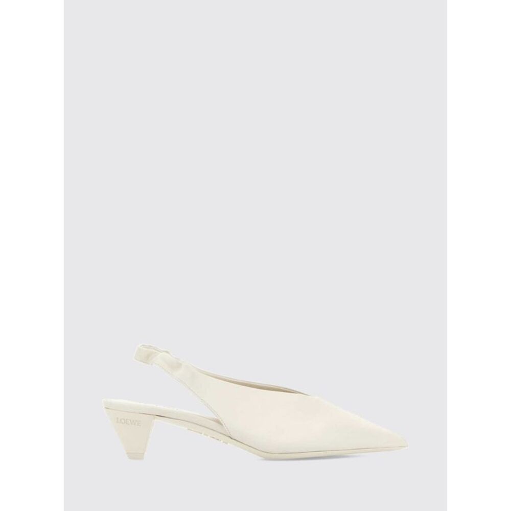 Loewe Women Loewe Origami Cubic Lambskin Slingback Pumps With A Low Cone Heel